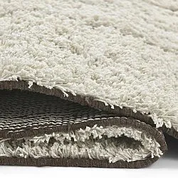 Shaggy szőnyeg - Kindon Natural Cotton Shaggy (törtfehér/barna)