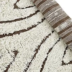 Shaggy szőnyeg - Kindon Natural Cotton Shaggy (törtfehér/barna)