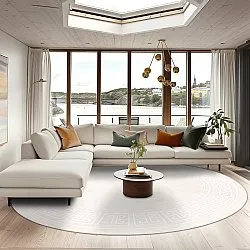 Kerek szőnyeg - Kuba (bezs)