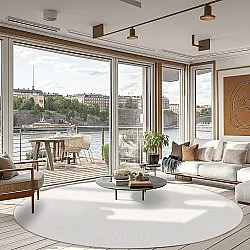 Kerek szőnyeg - Kuba (bezs)