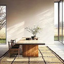 Shaggy szőnyeg - Lana Natural Cotton Shaggy (bézs/barna)