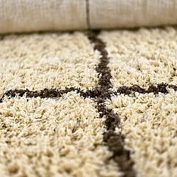 Shaggy szőnyeg - Lana Natural Cotton Shaggy (bézs/barna)
