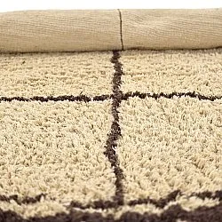 Kerek szőnyeg - Lana Natural Cotton Shaggy (bézs/barna)