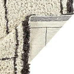 Shaggy szőnyeg - Lana Natural Cotton Shaggy (krém/sötétszürke)