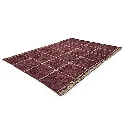 Shaggy szőnyeg - Lana Natural Cotton Shaggy (taupe/piros)