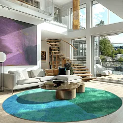 Kerek szőnyeg - Lazio (zöld)