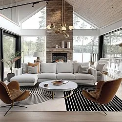 Wilton szőnyeg - Lecce (fekete/bezs)