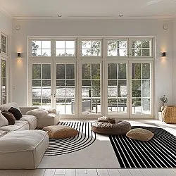 Wilton szőnyeg - Lecce (fekete/bezs)