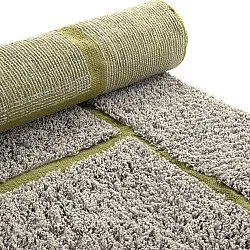 Shaggy szőnyeg - Lindley Natural Cotton Shaggy (greige/zöld)