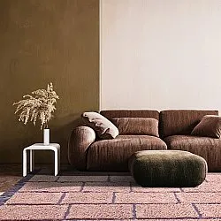 Shaggy szőnyeg - Lindley Natural Cotton Shaggy (rózsaszín/lila)