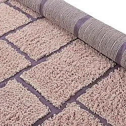 Shaggy szőnyeg - Lindley Natural Cotton Shaggy (rózsaszín/lila)