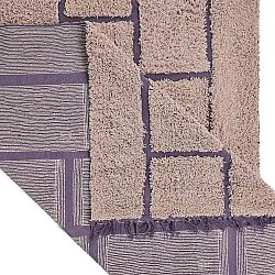 Shaggy szőnyeg - Lindley Natural Cotton Shaggy (rózsaszín/lila)