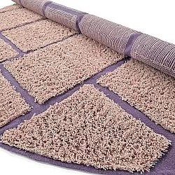 Kerek szőnyeg - Lindley Natural Cotton Shaggy (rózsaszín/lila)