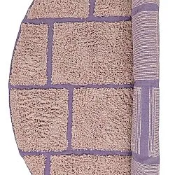 Kerek szőnyeg - Lindley Natural Cotton Shaggy (rózsaszín/lila)