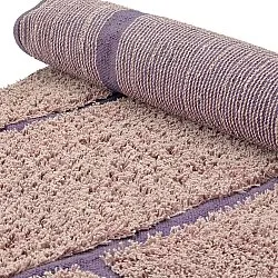 Kerek szőnyeg - Lindley Natural Cotton Shaggy (rózsaszín/lila)