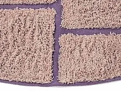 Kerek szőnyeg - Lindley Natural Cotton Shaggy (rózsaszín/lila)