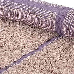 Kerek szőnyeg - Lindley Natural Cotton Shaggy (rózsaszín/lila)