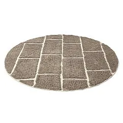 Kerek szőnyeg - Lindley Natural Cotton Shaggy (szürkés/szürkés)