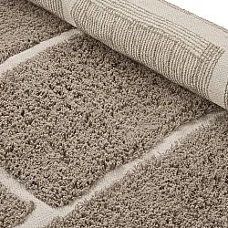 Kerek szőnyeg - Lindley Natural Cotton Shaggy (szürkés/szürkés)