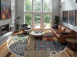 Kerek szőnyeg - Linosa (többszínű)