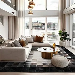 Wilton szőnyeg - Livada (fekete/többszínű)