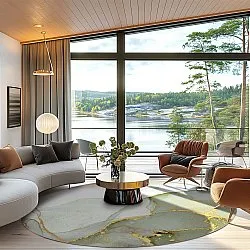 Kerek szőnyeg - Livata (többszínű)