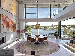 Kerek szőnyeg - Loures (lila)