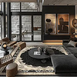 Wilton szőnyeg - Lukla (fekete)