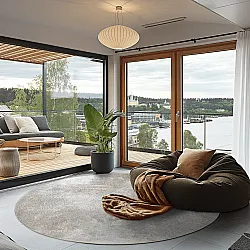 Kerek szőnyeg - Malaga (bezs)