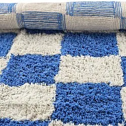 Kerek szőnyeg - Maranello Natural Cotton Shaggy (kék)