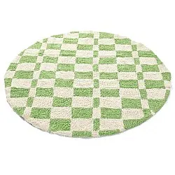 Kerek szőnyeg - Maranello Natural Cotton Shaggy (zöld)