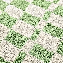 Kerek szőnyeg - Maranello Natural Cotton Shaggy (zöld)