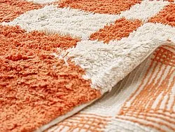 Kerek szőnyeg - Maranello Natural Cotton Shaggy (narancssárga)