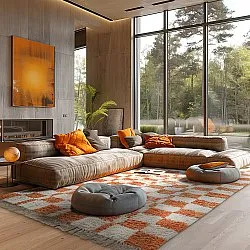 Shaggy szőnyeg - Maranello Natural Cotton Shaggy (narancssárga)