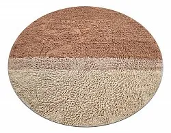 Kerek szőnyeg - Mareto Natural Cotton Shaggy (barna)