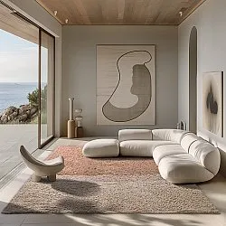 Shaggy szőnyeg - Mareto Natural Cotton Shaggy (barna)