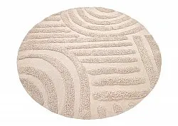 Kerek szőnyeg - Margo Natural Cotton Shaggy (bézs)