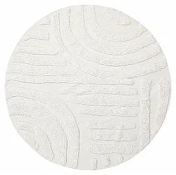 Kerek szőnyeg - Mavis Natural Cotton Shaggy (offwhite)