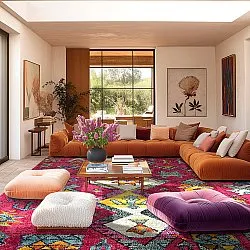 Wilton szőnyeg - Misare (rózsaszín/többszínű)