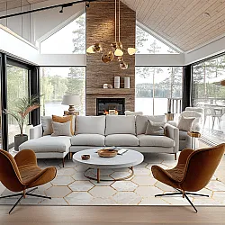 Wilton szőnyeg - Morino (bezs/fehér/arany)