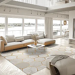 Wilton szőnyeg - Morino (bezs/fehér/arany)