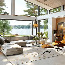 Wilton szőnyeg - Morino (bezs/fehér/arany)