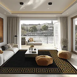 Wilton szőnyeg - Myra (fekete/arany)