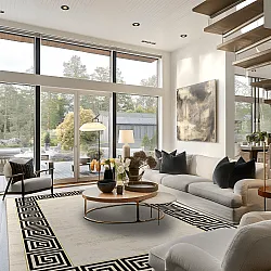 Wilton szőnyeg - Mytos (bezs/fekete)