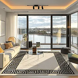 Wilton szőnyeg - Mytos (bezs/fekete)