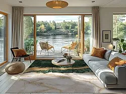 Wilton szőnyeg - Padova (zöld/fehér/arany)