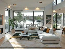 Wilton szőnyeg - Padova (zöld/fehér/arany)