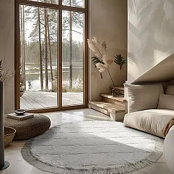 Kerek szőnyeg - Pamplona Natural Cotton Shaggy (offwhite)