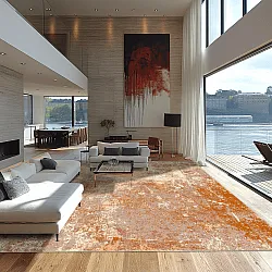 Wilton szőnyeg - Pavoa (narancssárga)