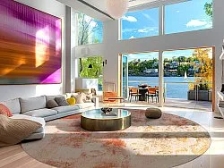 Kerek szőnyeg - Periana (rózsaszín/többszínű)